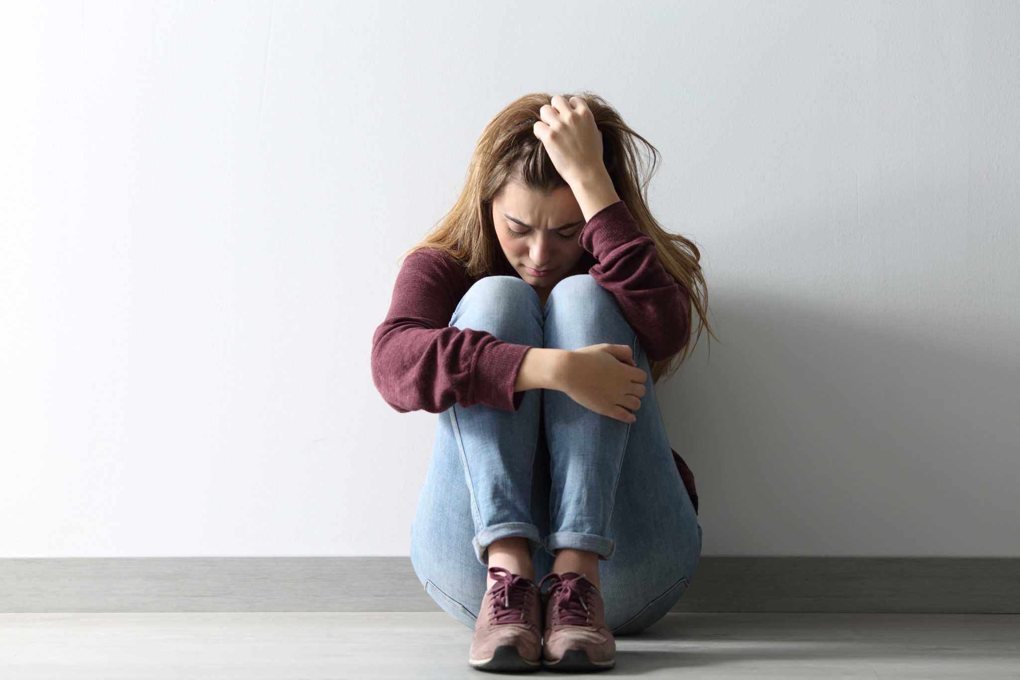 Person experiencing anxiety symptoms